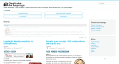 Desktop Screenshot of cantinhodoemprego.com